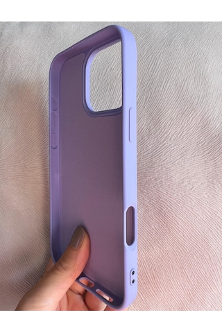 Apple Uyumlu iPhone 16 Pro Logolu İçi Kadife Silikon Lansman Kılıf