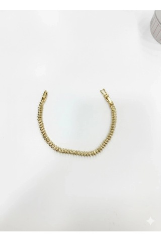 Pirinç Cm Bileklik 17+2 Cm - Kbl0421 Sarı