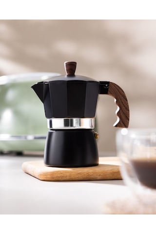 Madame Coco Laurina Moka Pot - Siyah - 150 Ml