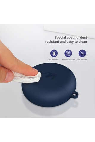 Xiyyadms Huaweı Freebuds3 İçin Kırılmaya Dayanıklı Silikon Kılıf - Kablosuz Şarj Desteği Ve Kayıp Engelleme Zinciri, Kırmızı Diğer