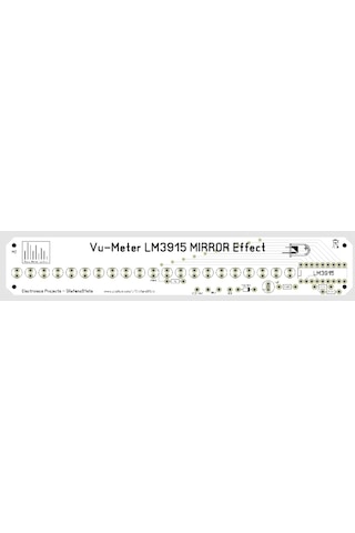 Vu Metre Devresi 21 Ledli Ayna Efektli Vu-Meter Lm3915