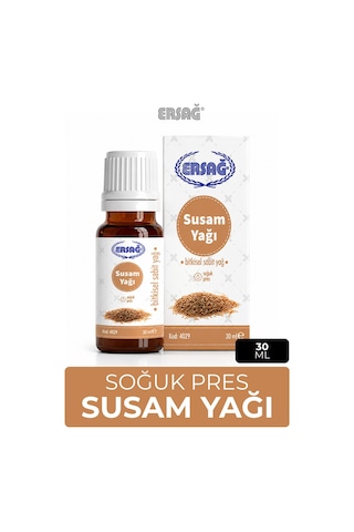 Ersağ Soğuk Pres Susam Yağı 30 ML
