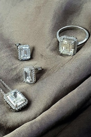 Sky Dıamond Gümüş Lüks Takı Seti (516767219)