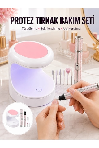 20.000 Rpm Tırnak Matkabı + Mini Led Oje Kurutma Cihazı Seti Yeni Nesil 03397872