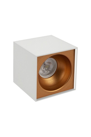 Spot Lamba Led 7W Kare Beyaz-Bakır Duvar Aydınlatma Armatür