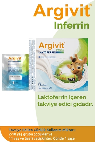 Argivit Inferrin Laktoferrin 10 Saşe