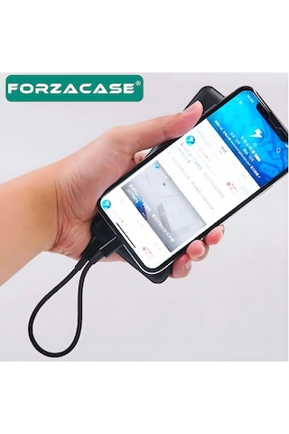Forzacase FC892 60 W 3A Type-C To Type-C Çevirici Şarj Ve Data Kablosu 20 CM