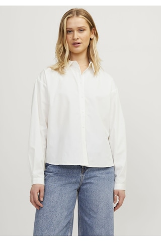Jack & Jones Kadın Relaxed Fit Uzun Kollu Gömlek - Mission 12203522 White Beyaz