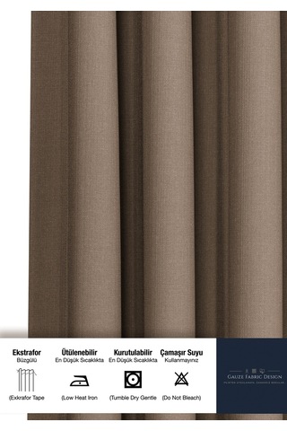 Gauze Fabric Design Capri Keten Dokulu Yüksek Kaliteli Kapuçino
