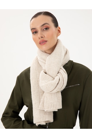 Pierre Cardin Kadın Ekru Kaşkol 50301061-vr019 Ekru