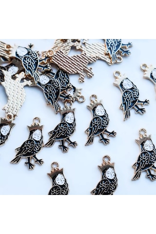 Kafebizu Metal/emaye Kolye Ucu 4'lü 25.5x16.5x1.5 Mm 198673747