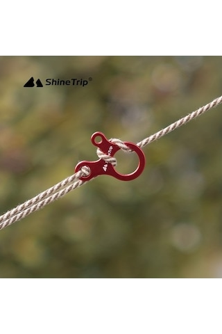 Besthome1 Kolay Ayarlamalar İçin 3 Delikli Tasarımla Yürüyüş Ve Tırmanma İçin 10 Parça Hızlı Düğümleme Karabina Mavi Mavi