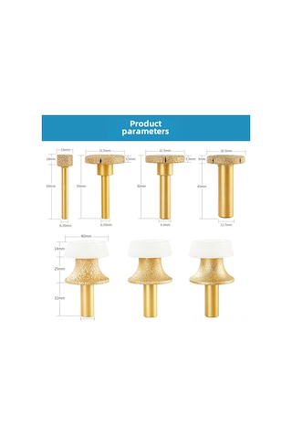 Geeksen Mermer Ve Kuvars Taşları İçin Alttan Montaj Lavabo Freze Aleti - Kesme, Frezeleme Ve Kenar Düzenleme Ucu 180 Diğer