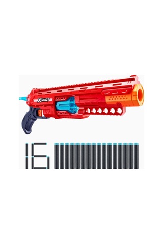 X-shot Excel Kalibre S1 Dart Tabancası 27 M Menzil Nerf, Oyuncak Tabanca Kırmızı