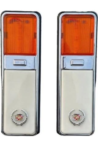 Ahmet Otomotiv 2 Adet Cadillac Gazetelik Turuncu-beyaz Çiftcam 12v-24v