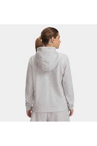 Under Armour Rival Terry Kadın Gri Kapüşonlu Sweatshirt Gri