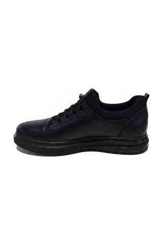 Mr Quinn 1640 Deri Siyah Erkek Sneaker