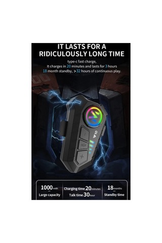 Y10 Kask Kulaklık Bluetooth Motosiklet Kulaklık 5,3 Bluetooth Intercom Motorsiklet Kulaklık 10783271