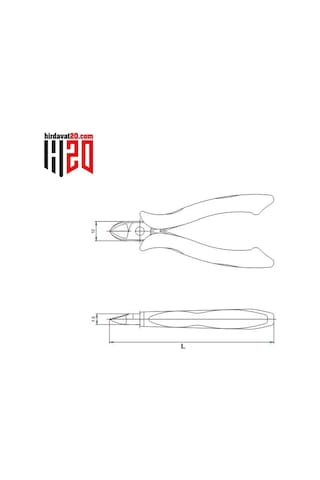 Izeltaş Elektronikçi Tipi Yan Keski 125Mm - 3550140125