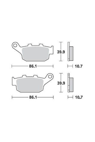 Honda Xl V Transalp 650 Brakıng Arka Fren Balatası 2000 - 2007 71