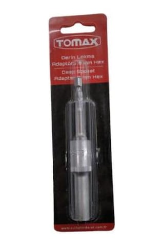 Tomax Bits Saplı Derin Lokma Somun Adaptörü 8 MM Hex 110 MM