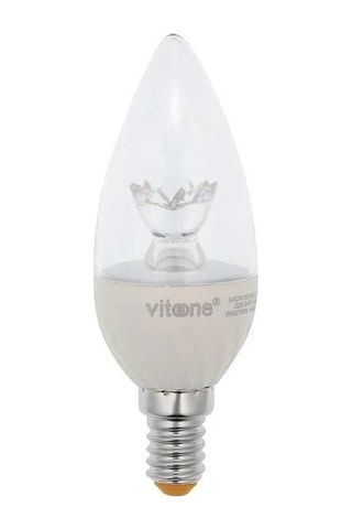 Vito 6w Led Ampul Beyaz E-14 6400k Dimli Şeffaf