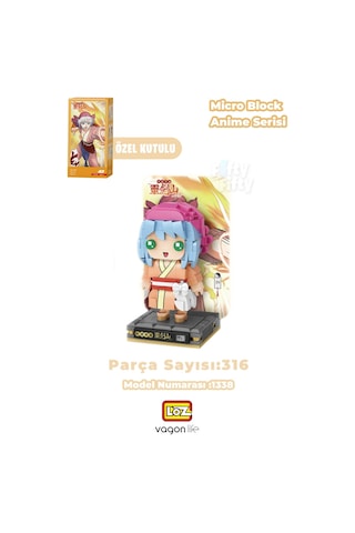 Loz Micro Anime Serisi 1338 Modeli 316 Parça Dekoratif Oyuncak Yapım Seti Yapı Blok Fflz-1338