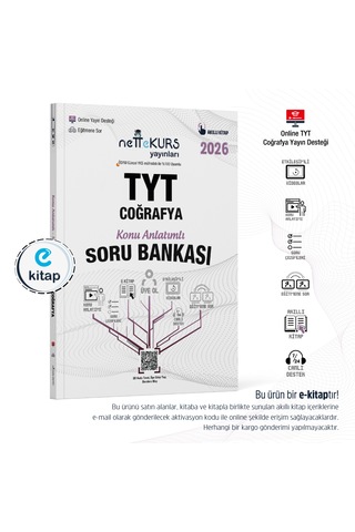 Nettekurs Yayınları Yks Tyt Coğrafya Konu Anlatımlı Akıllı Soru Bankası E-kitap