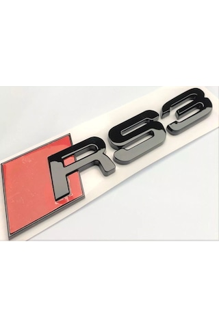 Audi Rs3 Piano Black Bagaj Yazısı Arması Logosu 3m 3d Abs