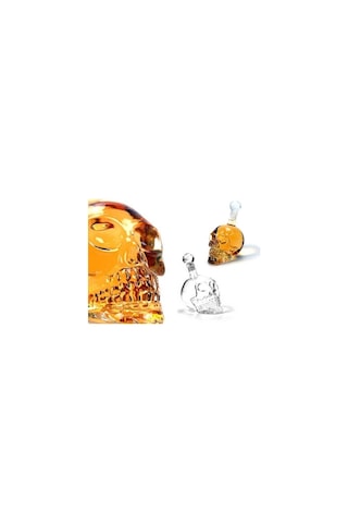 Mobgift Crystal Head Kuru Kafa Cam Şişe 350 Ml