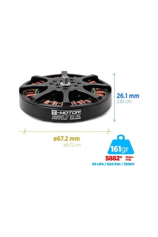 T-motor Mn6007ıı 320kv Antigravity Outrunner Brushless Fırçasız Brushless Fırçasız Uav Motor Multikopter Multi-rotor Quadcopter Hexacopter Drone Motor