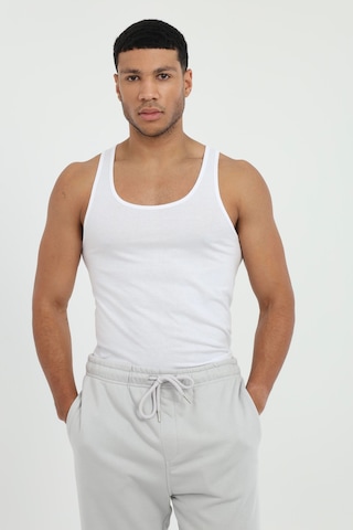 Dufy Erkek Slim Fit Beyaz Atlet-26357