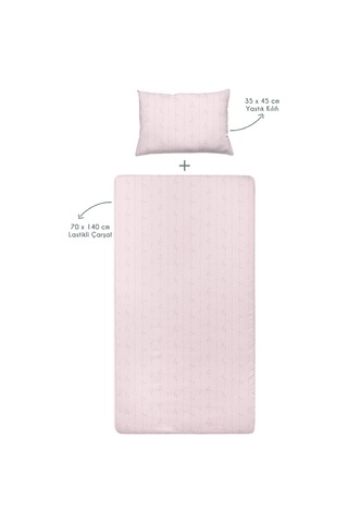 Astra Line%100 Organik Pamuk Saten Çocuk Lastikli Çarşaf Seti 100 X 200 Cm