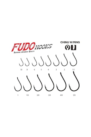 Fudo 1101 No:1 Chinu W/ring Black Nikel Olta İğnesi 9 Adet