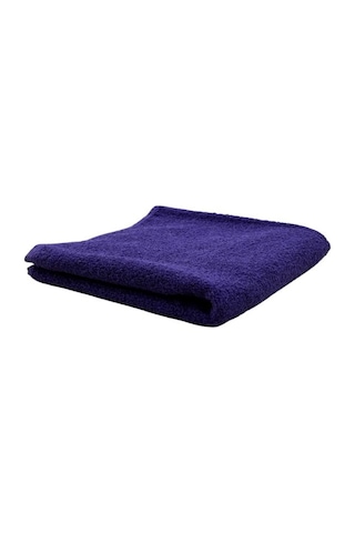 Kuaförler İçin Yüksek Emici A Kalite Baş Havlusu 90x50 Cm Mor Siyah