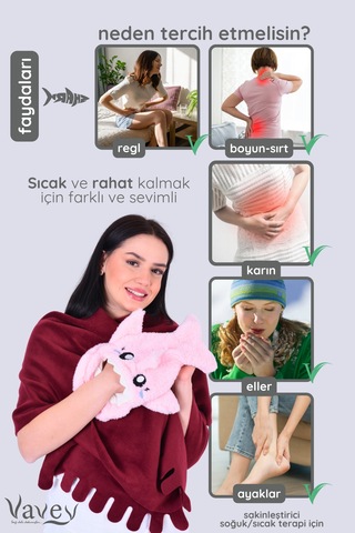 Shark Desenli Pembe Su Torbası Kılıfı Yumuşak