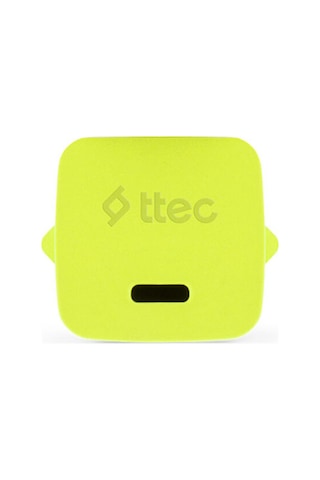 Smartcharger Gan 20w Pd Seyahat Hızlı Şarj Aleti + Usb-c - Usb-c 3a Kablo Neon Neon Sarı