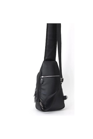 Tuldar Yıkama Deri Usb Ve Kulaklık Çıkışlı Çapraz Göğüs Bel Ve Omuz Çantası Tul037 Siyah