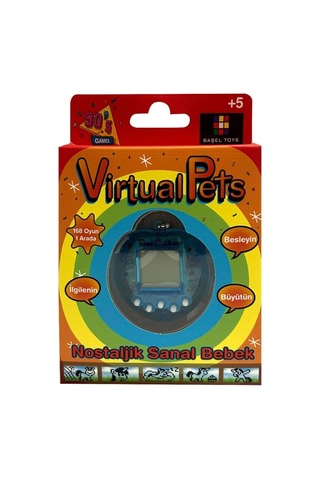 Nostaljik Sanal Bebek Virtual Pets - Kalp Mavi