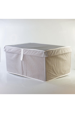 Alas Çok Amaçlı Mega Kutu Gri Çizgili Üçlü 60x40x30 Cm