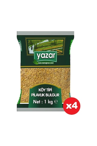 Yazar Köy Tipi Pilavlık Bulgur 4 x 1 KG