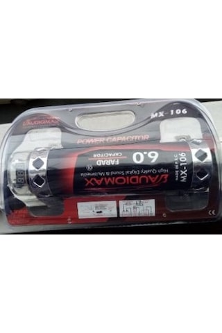 AUDIOMAX MX-106 6 FARAD -LEDLİ-REMOTELİ-POWER KAPASİTÖR