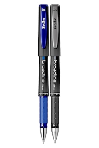 Offıce Broadlıne 1.0 Mm Jel Kalem Siyah & Mavi 2&apos Li Blister 124-Pembe