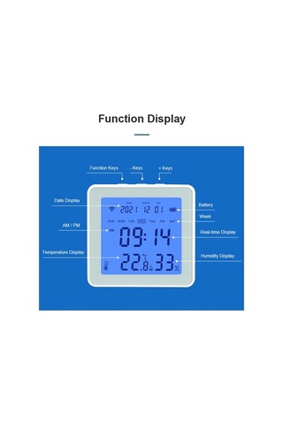 Besthome1 Akıllı Wifi Sıcaklık-nem Sensörü - Tuya Kontrol, Lcd Ekran, Yüksek Hassasiyet, Değiştirilebilir Sensör