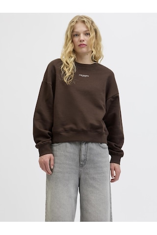 Jack & Jones Kadin Minimal Logo Baskili Sweatshirt - Studio - 12280154 Bracken