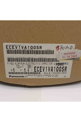 Ecev1va100sr 10mf 35v 5x5.4 Smd Kondansatör 200 Adet