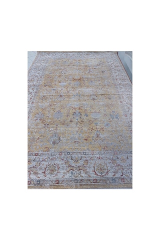 İpek Halı Venüs 160x230 4m2 Polyester İplik Dokuma Halı Krem / Gold