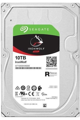 Seagate 10TB Ironwolf ST10000VN000 3.5'' 256MB 7200 Rpm Nas Disk