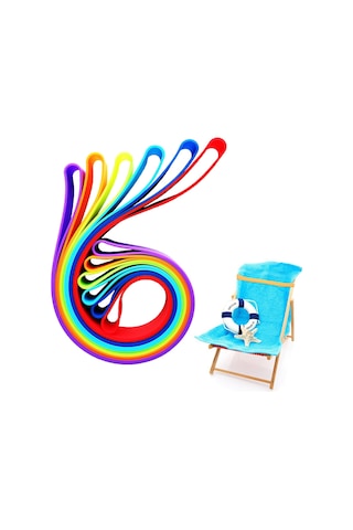 Ximistore9 6 Adet Silikon Rüzgar Dayanıklı Havlu Sabitleyici, Esnek Kumaş Bağlayıcı - Plaj, Havuz, Kamp Sandalye Erişimcisi