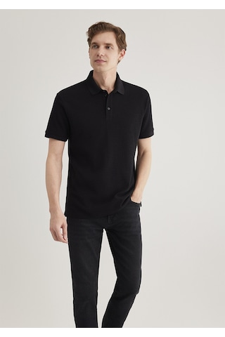 Mavi - Siyah Polo Tişört 0612521-900 Siyah